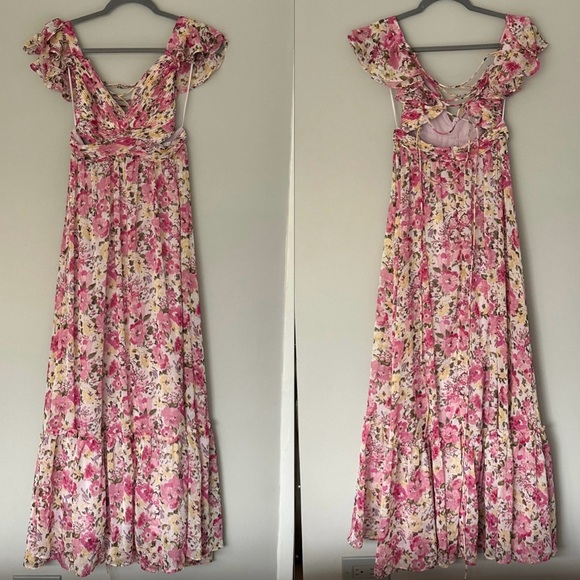 ASTR the Label Primrose Floral Strappy Back Maxi Dress - Picture 6 of 10